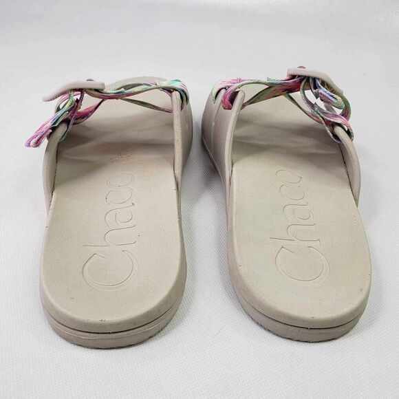 Chaco Chillos Tie Dye Sandals Women's US Size 9 Lightweight Comfort Slides - Picture 3 of 9